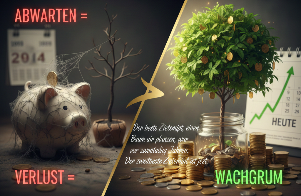 Warum Abwarten bei der Geldanlage teurer ist als Handeln